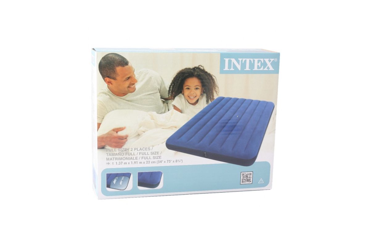 Надувной матрас intex 68758 full classic downy