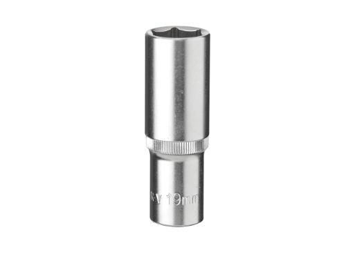 Изображение товара Головка KRAFT Торцевая 19 мм 1/2'' глубокая из Cr-v с покрытием