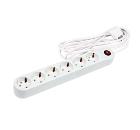 Сетевой фильтр UNIEL ПВС 2х0.75 6 гнезда белый S-GSP6-3C