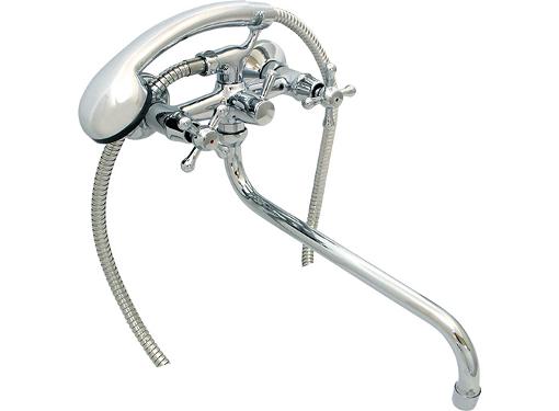 Изображение товара Смеситель для умывальника ARGO 102 DOM двухручковый латунь хром Россия