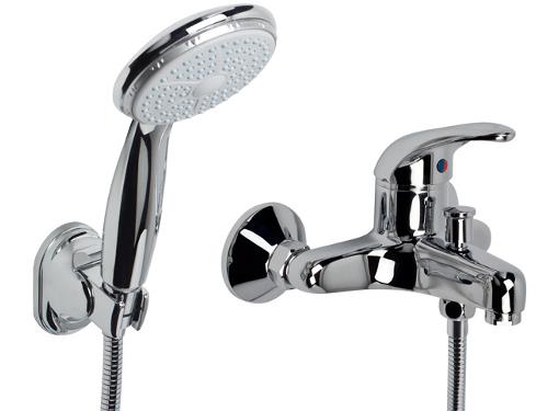 Изображение товара КИТ ДИАНА 16017 смеситель для ванны с душевым комплектом русский бренд