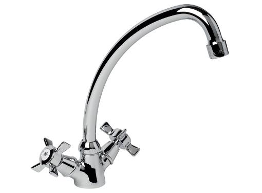 Изображение товара Смеситель для кухни КИТ ВЕСТ 843, латунь, поворотный излив, Россия