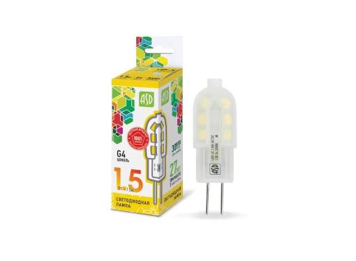 Изображение товара Светодиодная лампа ASD LED-JC-standard 1.5Вт 12В G4 4000К