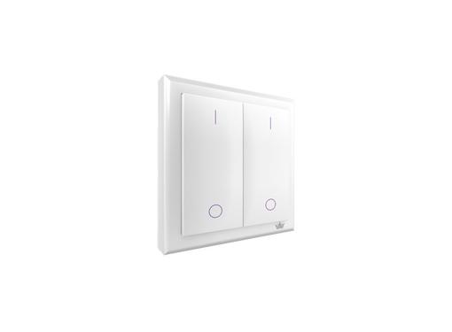 Изображение товара Беспроводной выключатель BRENIN SW-02W Easy Switch Dau белый двухкнопочный