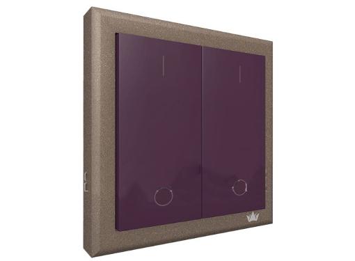 Изображение товара Беспроводной выключатель BRENIN SW-02L Easy Switch Dau двукнопочный лиловый