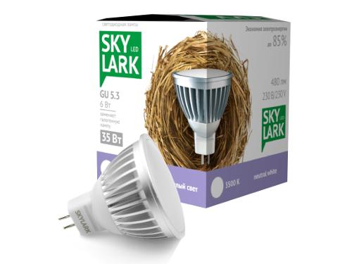 Изображение товара Светодиодная лампа SKYLARK B015 GU5.3 6W 220V 3500K