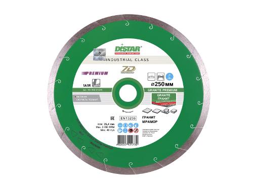 Изображение товара Круг алмазный DISTAR Granite Premium 1A1R турбо 250 мм универсальный для твердых материалов