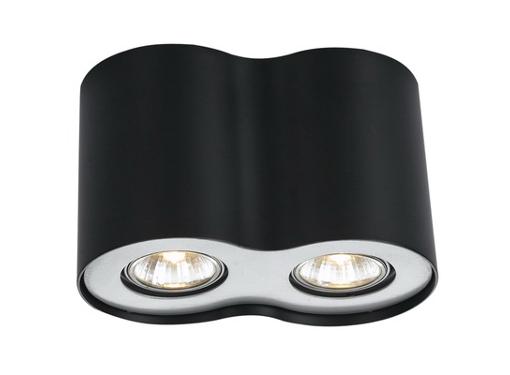 Изображение товара Встраиваемый светильник ARTE LAMP FALCON 2х50W GU10 черный металл хай-тек