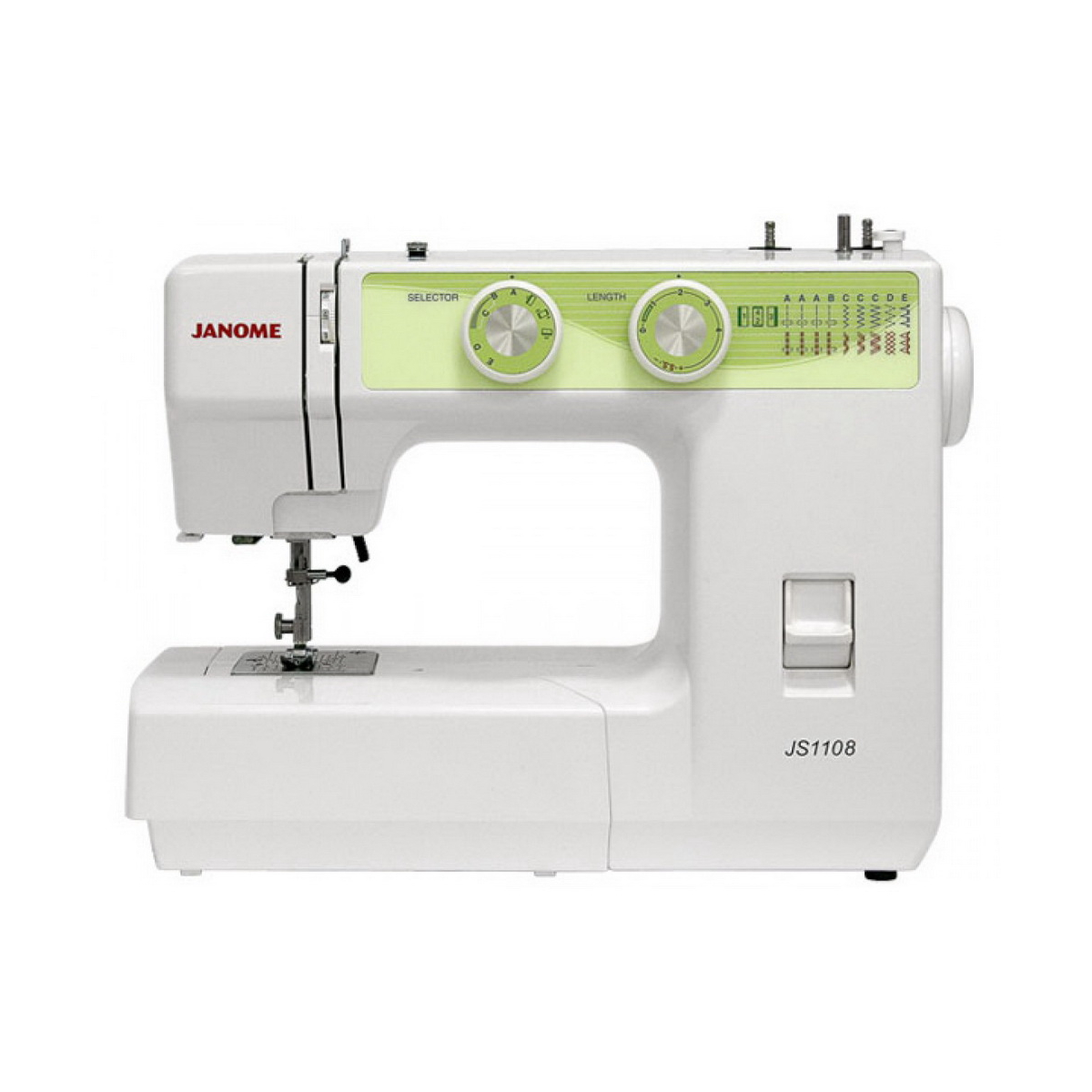 Швейная машинка Janome JS1108 9операций петля п/а мягкий чехол - цена,  отзывы, фото - купить в Москве, СПб и РФ