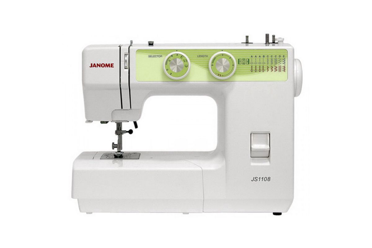 Швейная машинка Janome JS1108 9операций петля п/а мягкий чехол - цена,  отзывы, фото - купить в Москве, СПб и РФ