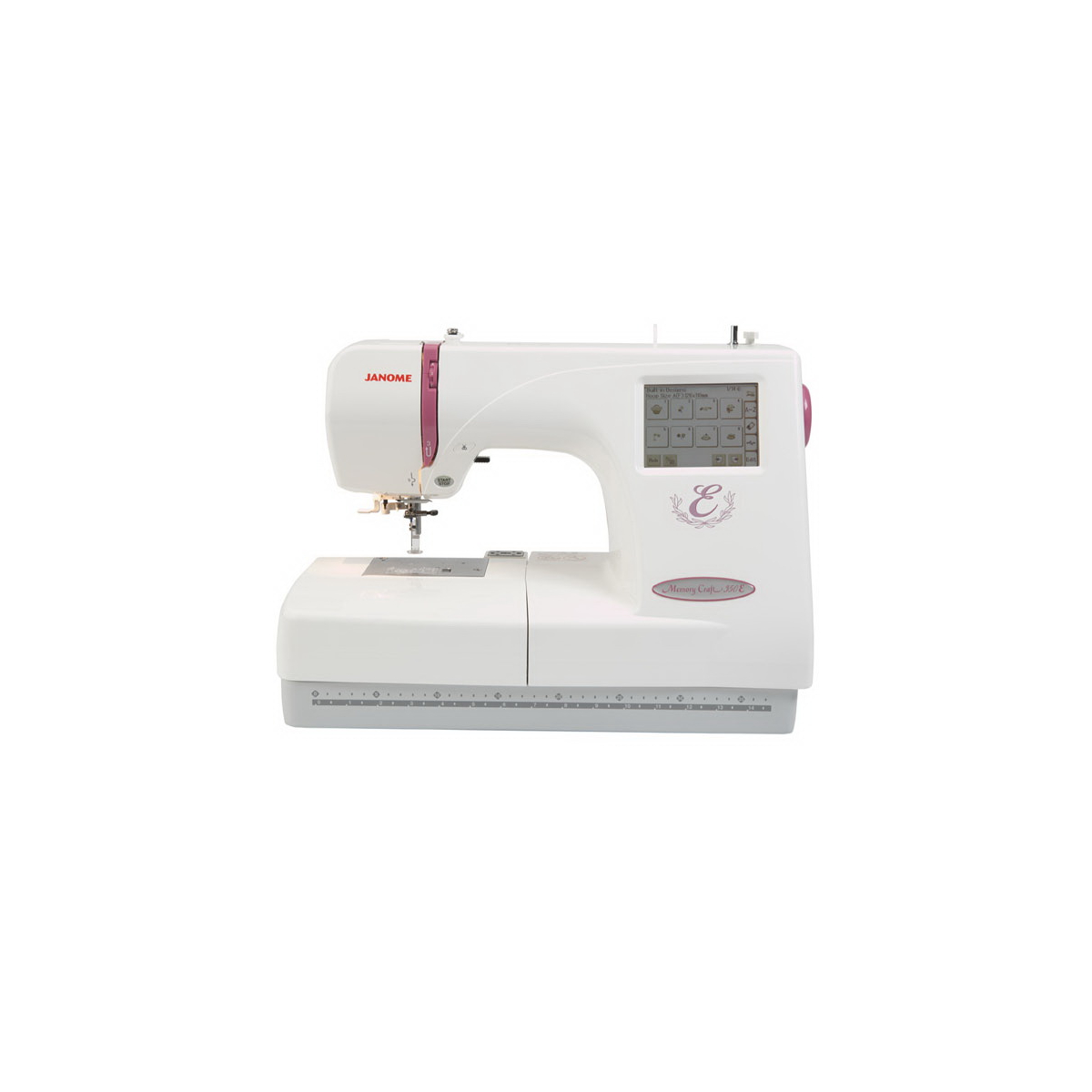 Швейная машинка Janome Memory Craft 350E вышивальная 6шрифтов (3 русских)  90 встр. рисунков - цена, фото - купить в Москве, СПб и РФ