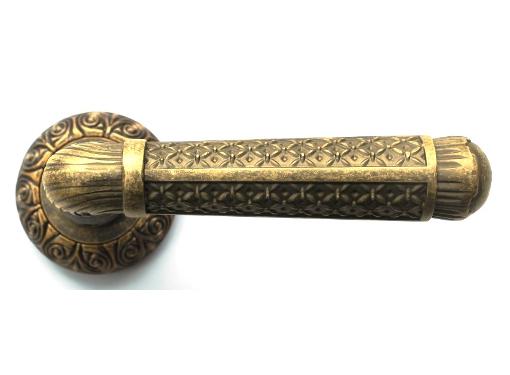 Изображение товара Ручка дверная фалевая BUSSARE CASTELO A-74-20 ANT.BRASS алюминий латунь