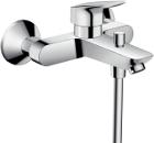 Изображение товара Современный однорычажный смеситель для ванны и душа HANSGROHE Logis 71400 хром
