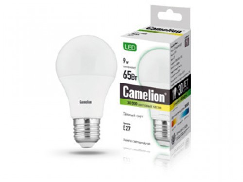 фото Лампа светодиодная camelion led9-a60/830/e27