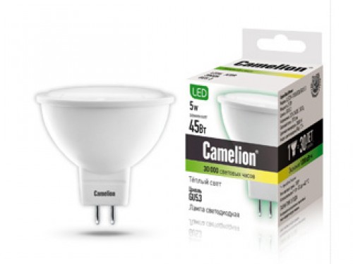 фото Лампа светодиодная camelion led5-s108/830/gu5.3