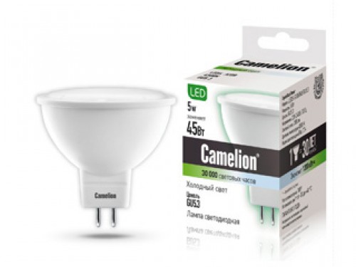 фото Лампа светодиодная camelion led5-s108/845/gu5.3