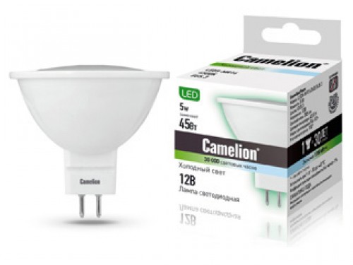 

Лампа светодиодная Camelion Led5-mr16/845/gu5.3, Led5-mr16/845/gu5.3