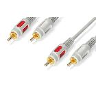 Изображение товара Шнур DELINK 3658 2RCA-2RCA 2.0м серый