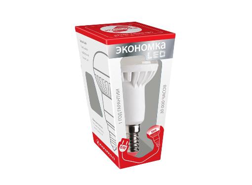 Изображение товара Светодиодная лампа ЭКОНОМКА Eco_LED6wR50E1445 6 Вт E14 4500K рефлектор