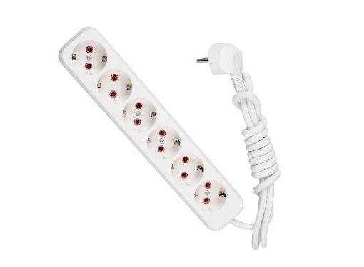 Изображение товара Удлинитель LEZARD 720-0602-601 с 6 выходами для бытового использования