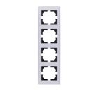 Изображение товара Рамка LEZARD 703-0202-154 серия Рейн вертикальная белая