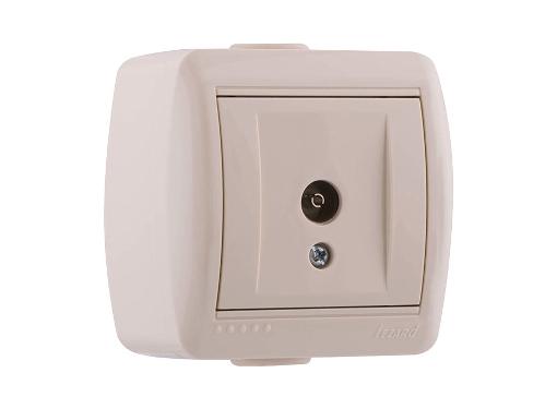 Изображение товара Розетка LEZARD 710-0300-130 ТВ оконечная для наружной проводки