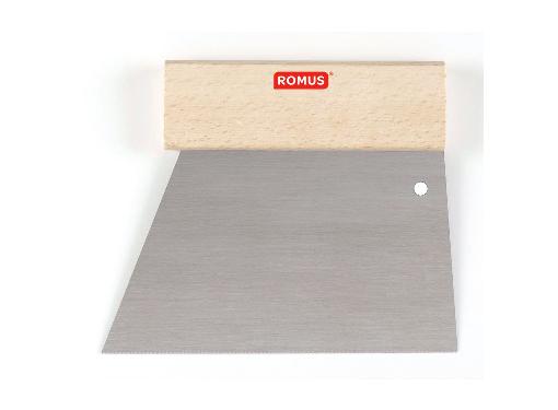 Изображение товара Шпатель ROMUS 93089 250 мм зубчатый для нанесения клея деревянная ручка