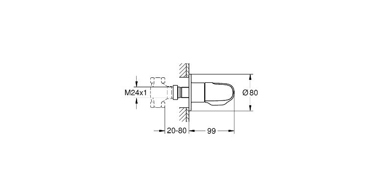 ��������� ��� ����� GROHE GROHTHERM 1000 NEW 19981000