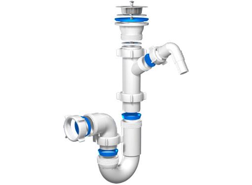 Изображение товара Сифон для кухонной мойки АНИ ПЛАСТ 07513