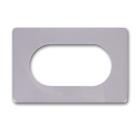 Изображение товара Рамка DUWI 09180 6 бежевая двухместная прозрачная для розеток и выключателей