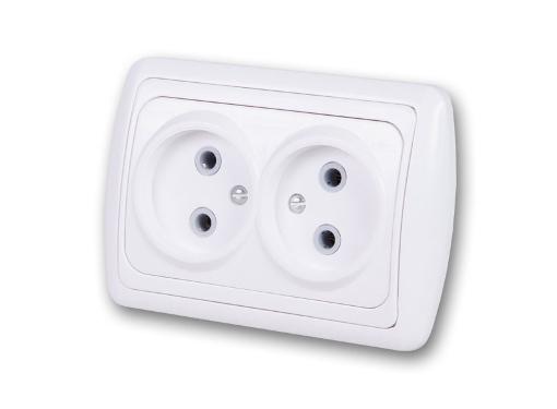 Изображение товара Розетка DUWI 26303 6 для скрытой проводки белая