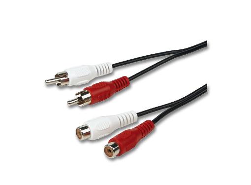Изображение товара Кабель SCHWAIGER 23021 2 тюльпан RCA аудио соединительный 1.5м черный