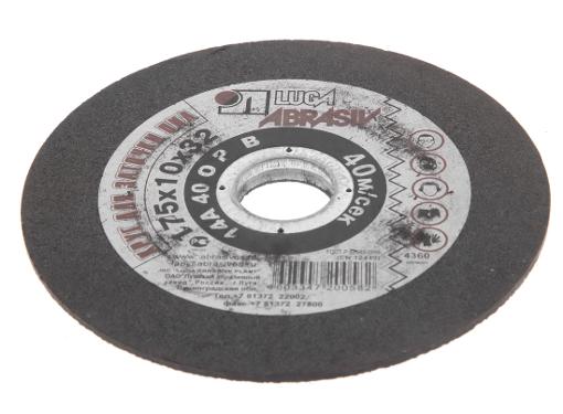 Круг шлифовальный ЛУГА-АБРАЗИВ 3 175 Х 10 Х 32 14А 40 O,P,Q (40СТ) В угол 10