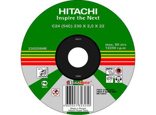 Изображение товара Круг отрезной HITACHI 355х3.5х25.4 А30
