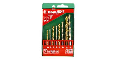 Набор сверл HAMMER No2 8шт. 4-8мм
