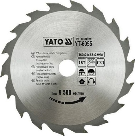 

Диск пильный твердосплавный Yato Yt-6055