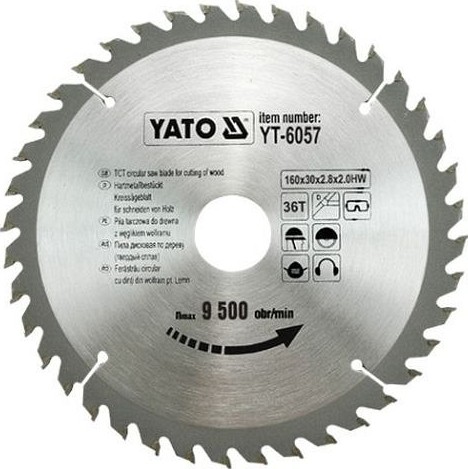 

Диск пильный твердосплавный Yato Yt-6057