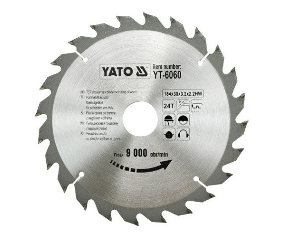 

Диск пильный твердосплавный Yato Yt-6060