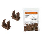 Крепёж для трубы 25 мм ''ЭКО'' (бук) TDM SQ0405-0043 (10шт.)