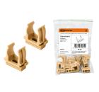 Крепёж-клипса для трубы 25 мм ''ЭКО'' (сосна) TDM SQ0405-0053 (уп. 10шт.)