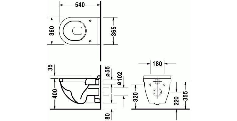 ������ ��������� DURAVIT STARCK3 220009, 36�54, ������������ ����