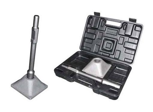 Изображение товара Пластина ИНТЕРСКОЛ 2027239415000 трамбовочная HEX 150x150мм с хвостом 394мм