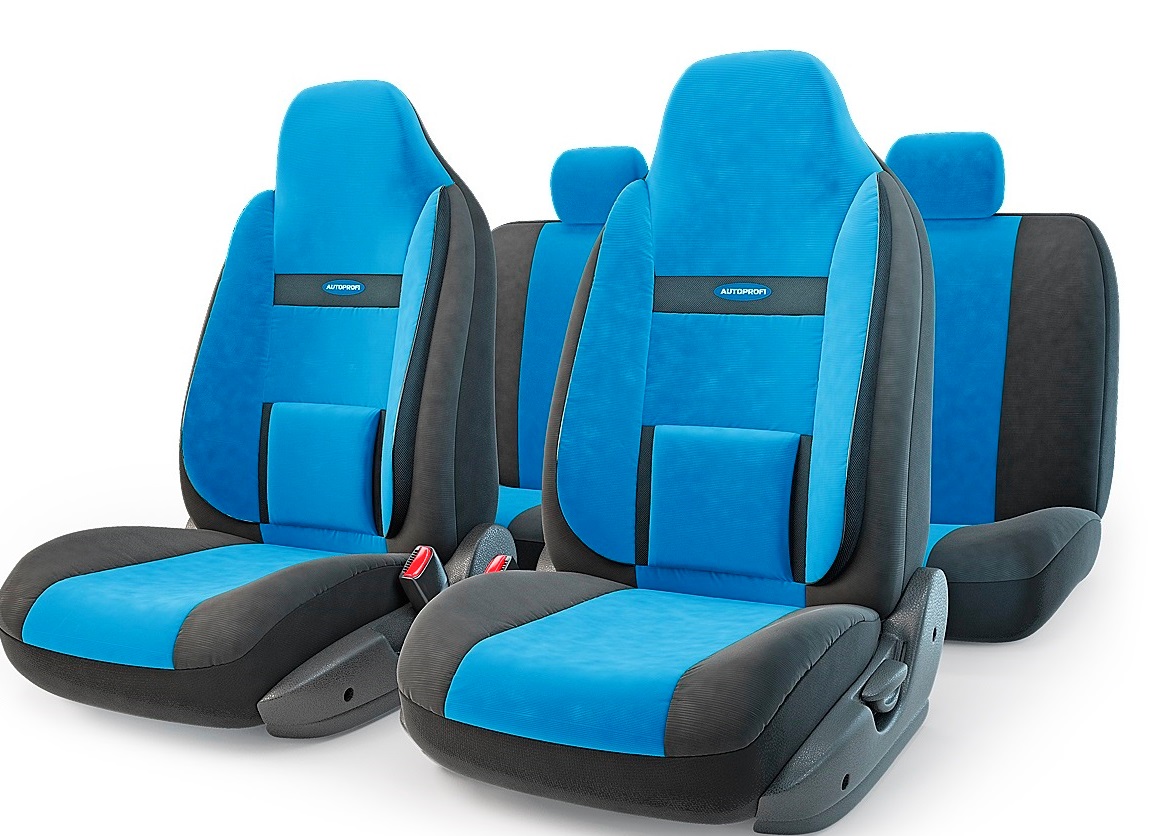 Чехол на сиденье Autoprofi Com-1105h bk/bl (М) оплетка autoprofi sam 100 bk bl m