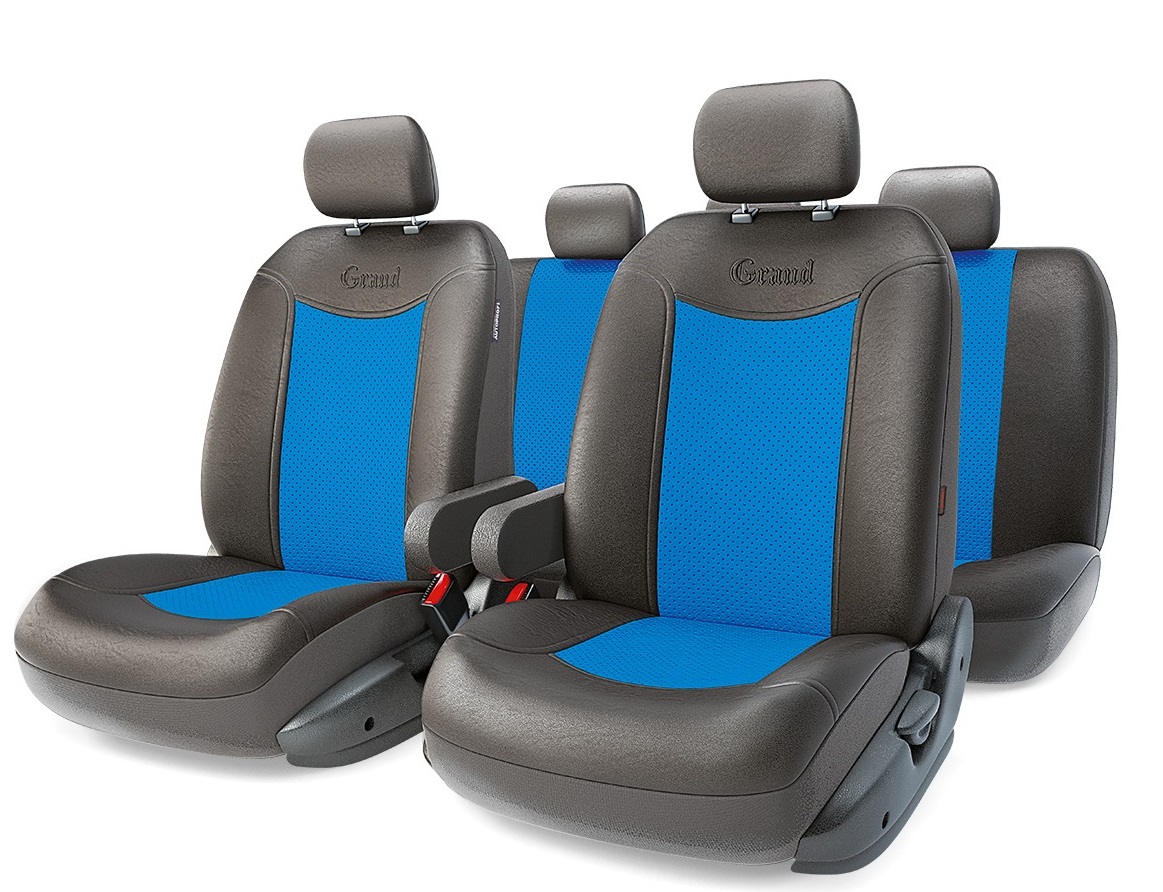 

Чехол на сиденье Autoprofi Gnd-1305gf bk/bl, Gnd-1305gf bk/bl