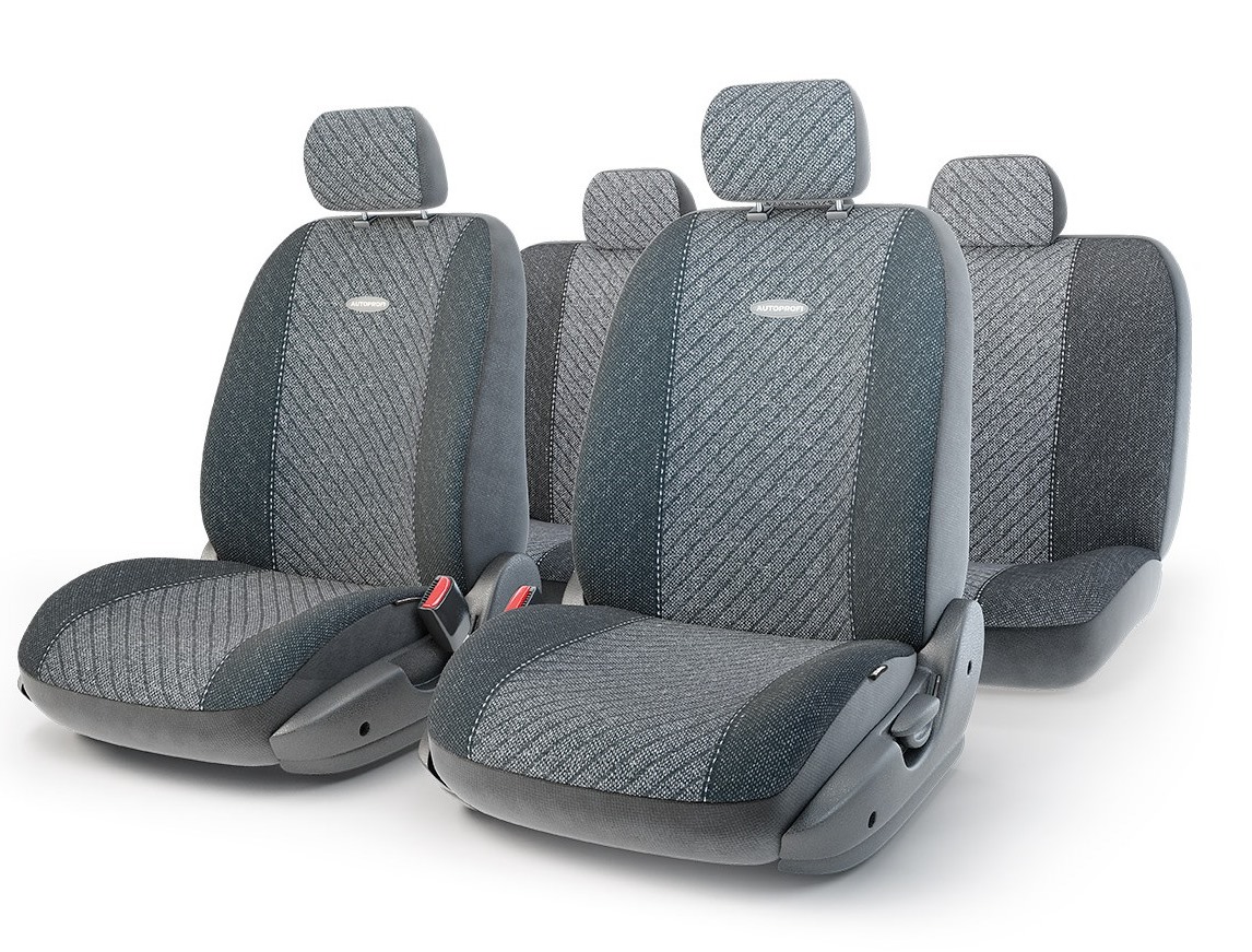 Чехол на сиденье Autoprofi Gob-1105 gy/line (m) оплетка autoprofi sam 100 bk bl m