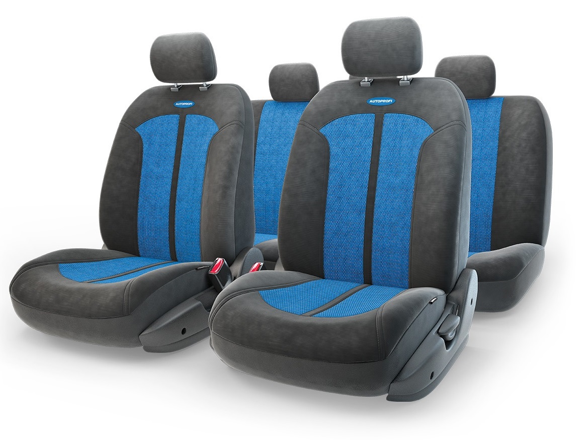 Чехол на сиденье Autoprofi Sel-1105 bk/bl (m) autoprofi