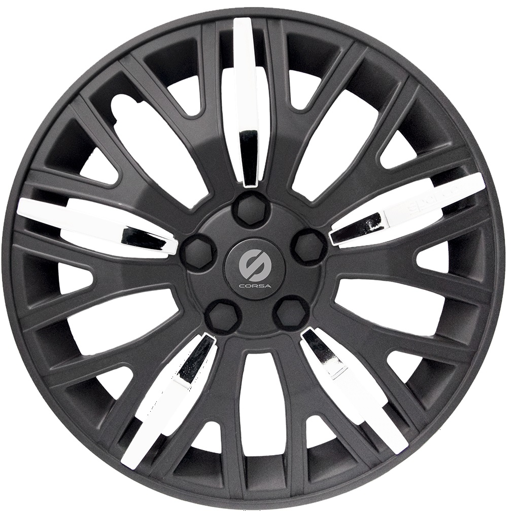Колпаки на колёса Sparco Spc/wc-1350l bk/chrome (13) колпаки на колёса autoprofi wc 1110 silver 13