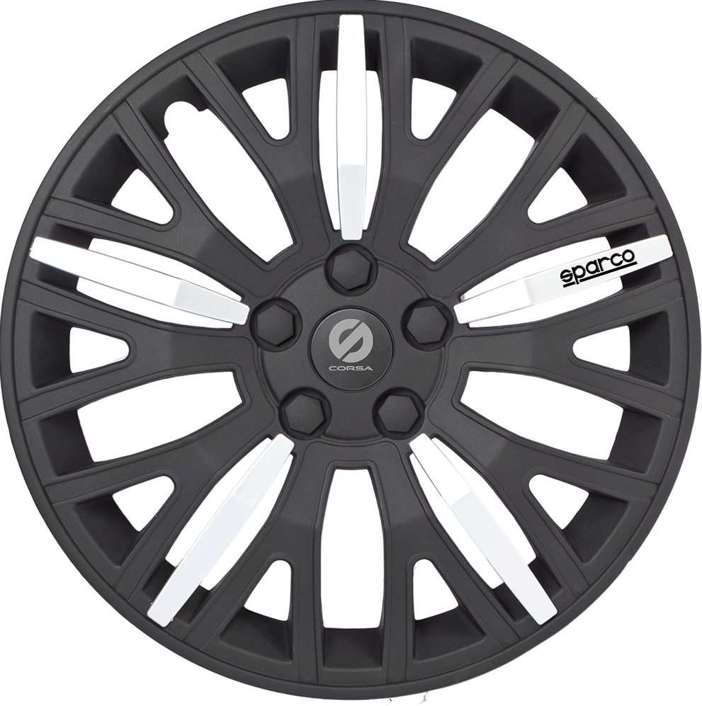 Колпаки на колёса Sparco Spc/wc-1350l bk/silver (13) колпаки на колёса autoprofi wc 1110 silver 13