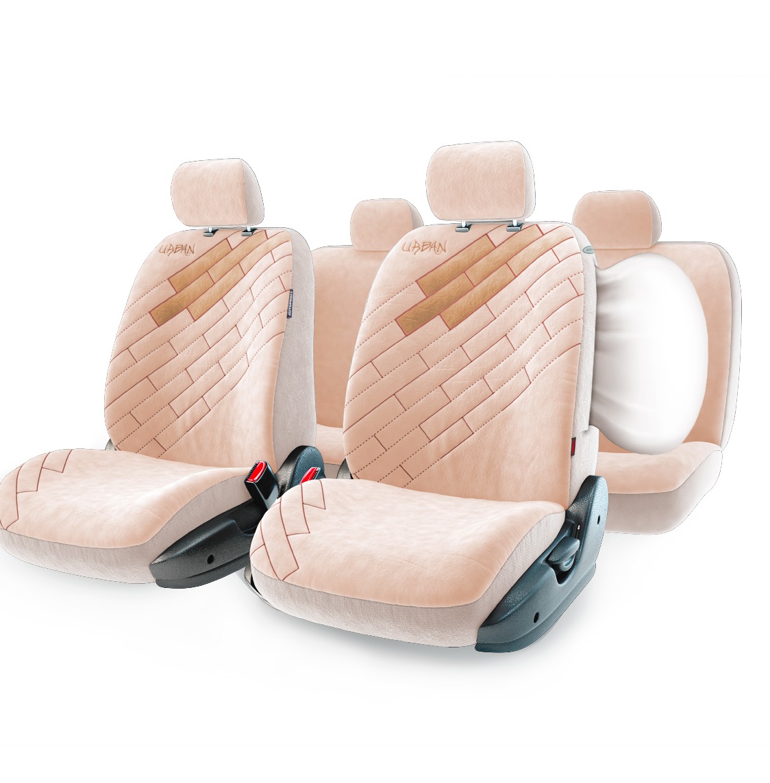 Чехол на сиденье Autoprofi Urb-1105 be (m) набор авточехлов autoprofi comfort ортопедическая поддержка цвет светло бежевый 11 предметов размер м com 1105gp l be l be m
