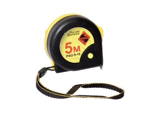 Изображение товара Рулетка ЭНКОР 5м х 19мм строительная с фиксатором и петлей